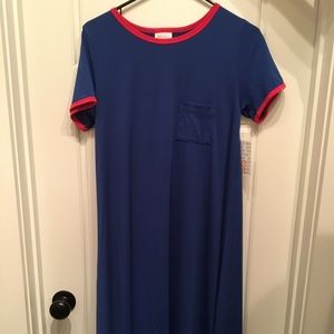 XS CARLY - Blue - never been worn - LuLaRoe